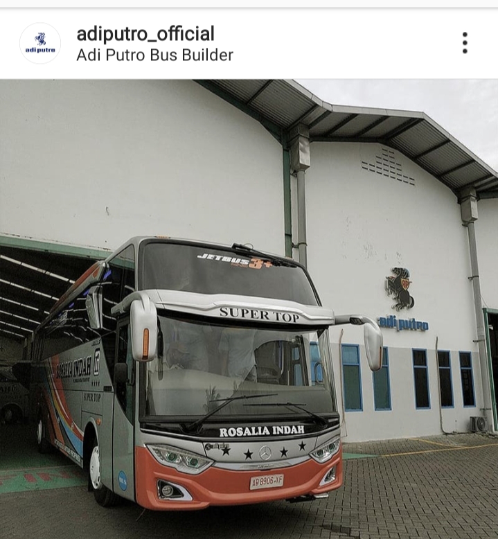 Bus Baru Rosalia Indah Karoseri Adiputro