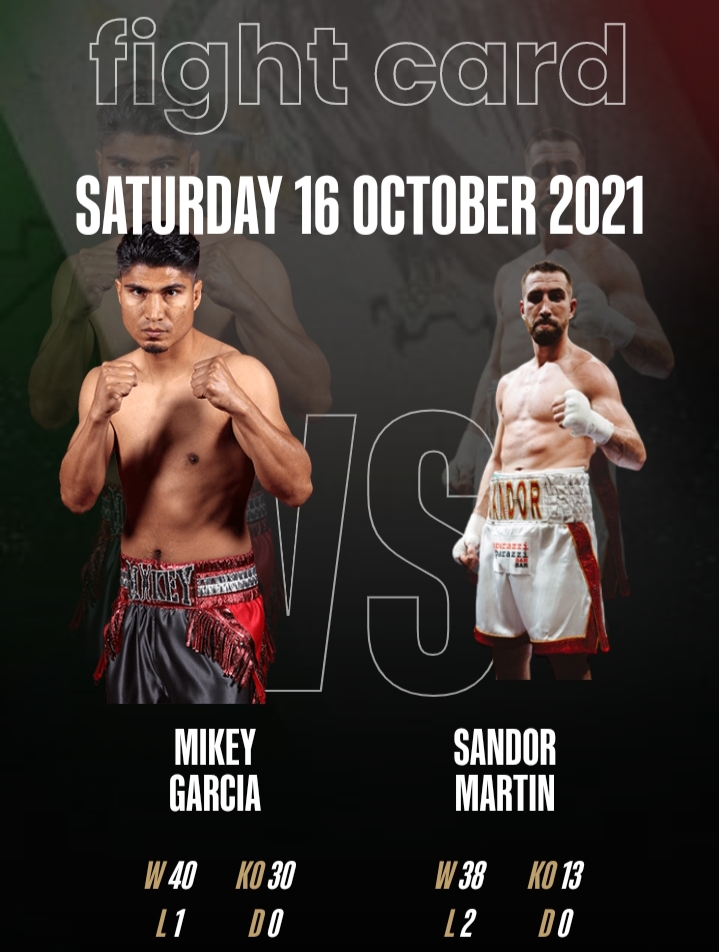 Mikey Garcia Is Back Vs Sandor Martin Catchweight